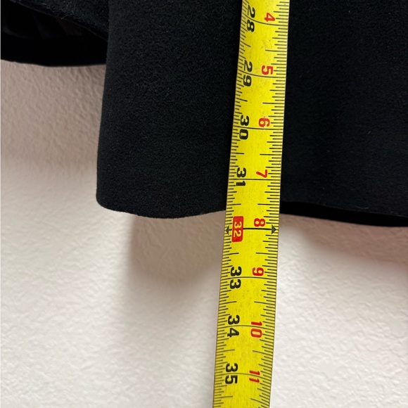 Mackage Black Wool Cashmere Blend Coat with Leather Trim — Size S / Small - Picture 8 of 14